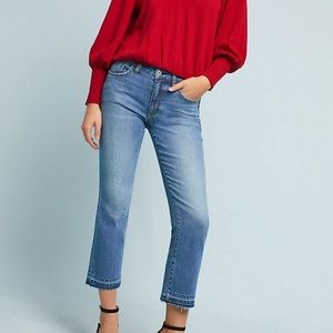 Anthropologie Pilcro High Rise Cropped Flare Jeans
